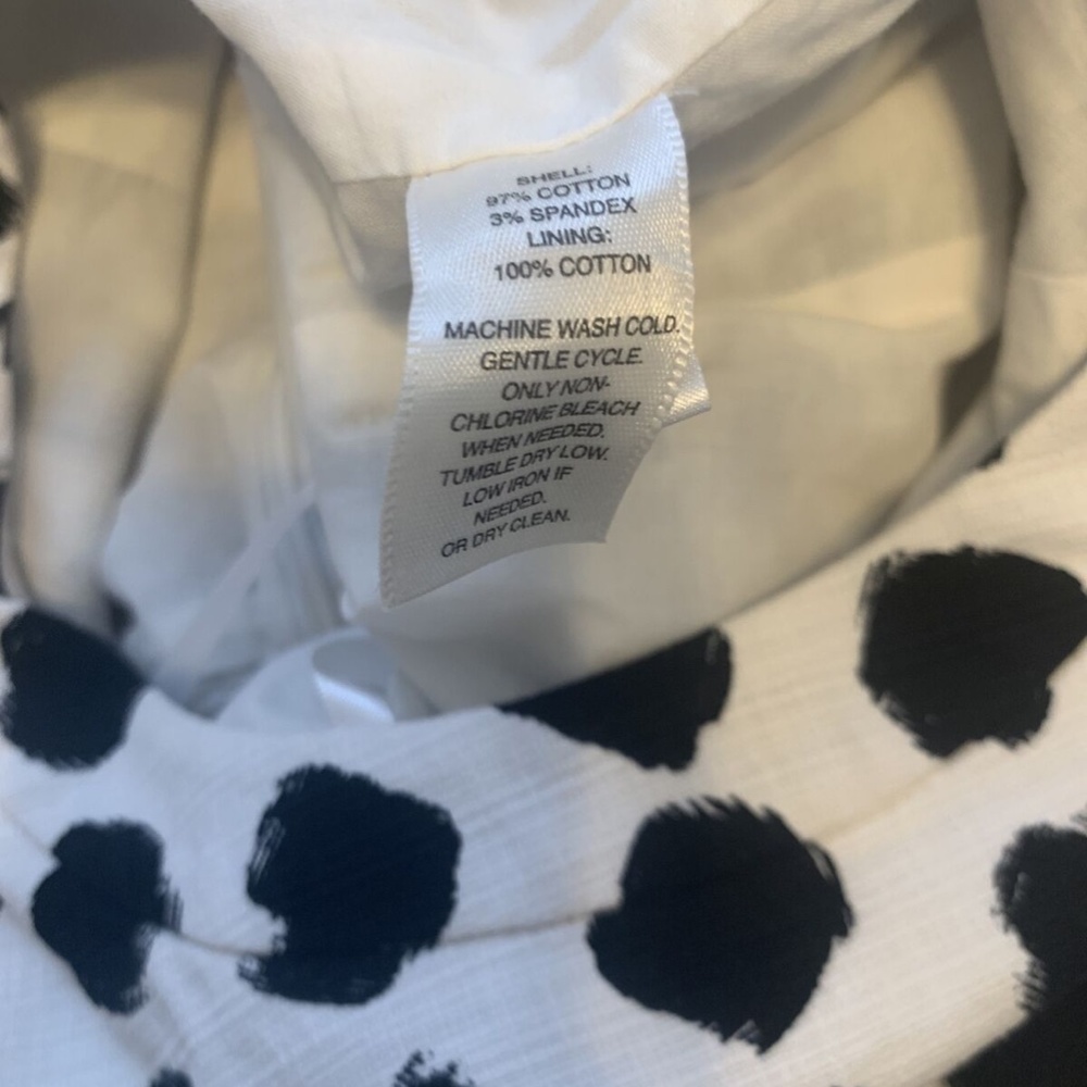Vintage White House Black Market White Polka Dots Party Sun Dress Women's Size 2 - Picture 14 of 14
